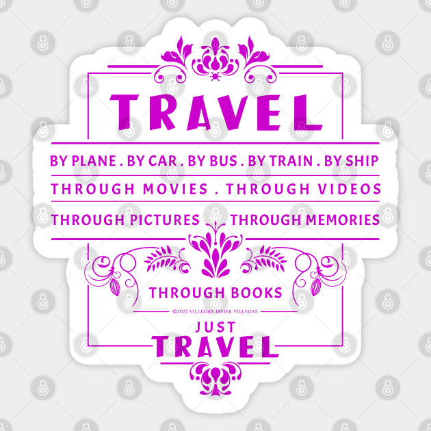 Travel, please. Sticker by vjvgraphiks